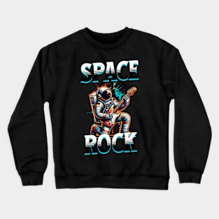 Astronaut Space Rock Crewneck Sweatshirt